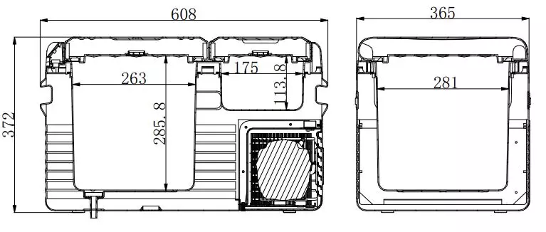 фото Холодильник MobileComfort MC-35 портативный компрессорный 25.5 литров, до -20С, питание 12/24/220V